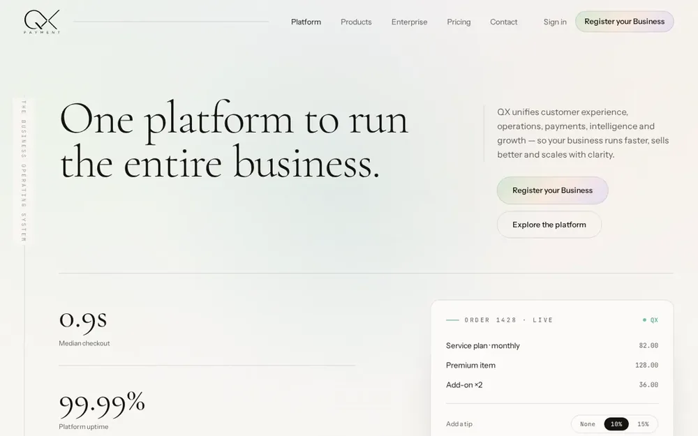 QX Payment — Business Operating System