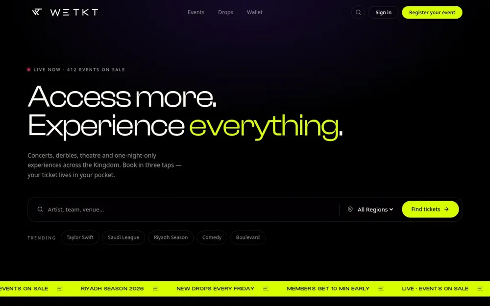 WeTKT — Live Events & Ticketing